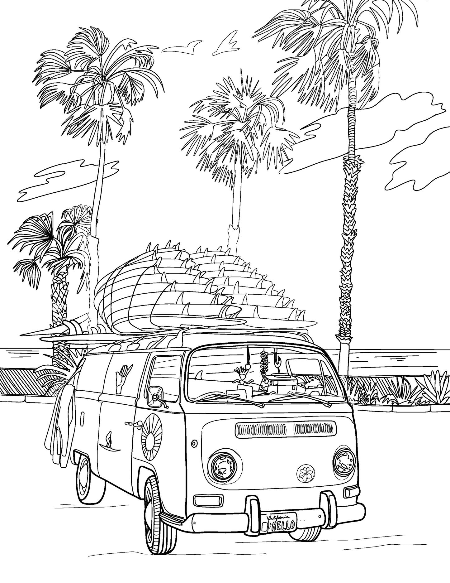 Venice Beach Coloring Book