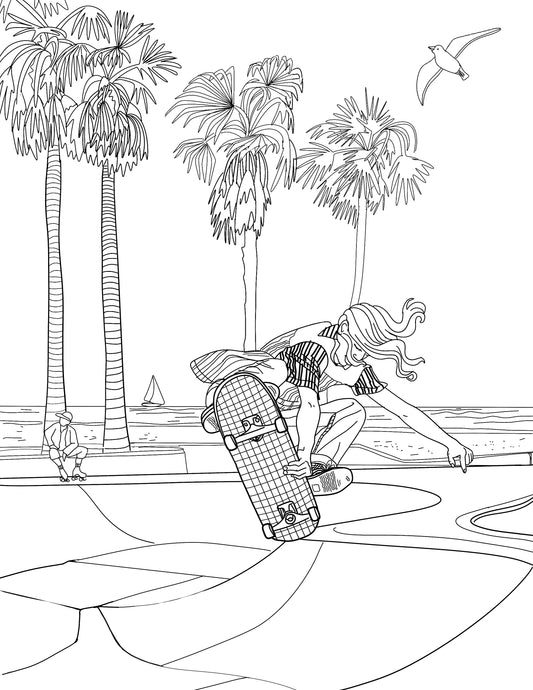 Venice Beach Coloring Book