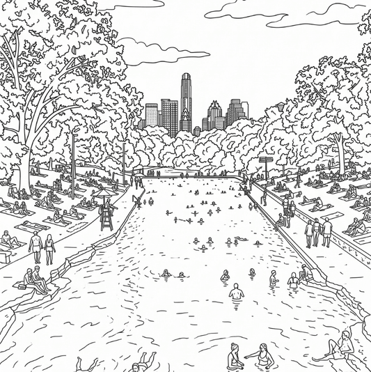 Austin Coloring Book - Local Color Shop - CB-AUSTIN-01