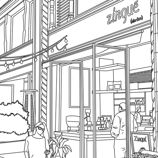 Downtown LA Coloring Book