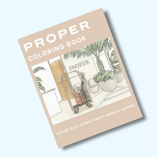 Santa Monica Proper Hotel Coloring Book - Local Color Shop -