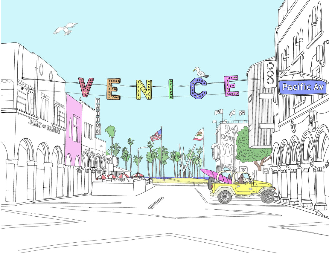 Venice Beach Coloring Book – Local Landmarks, Local Color