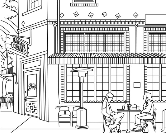Lil Dom’s in Los Feliz: A Neighborhood Classic You Can Color - Local Color Shop