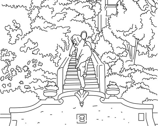 The Secret Stairs of Los Feliz: A Hidden-LA Coloring Adventure