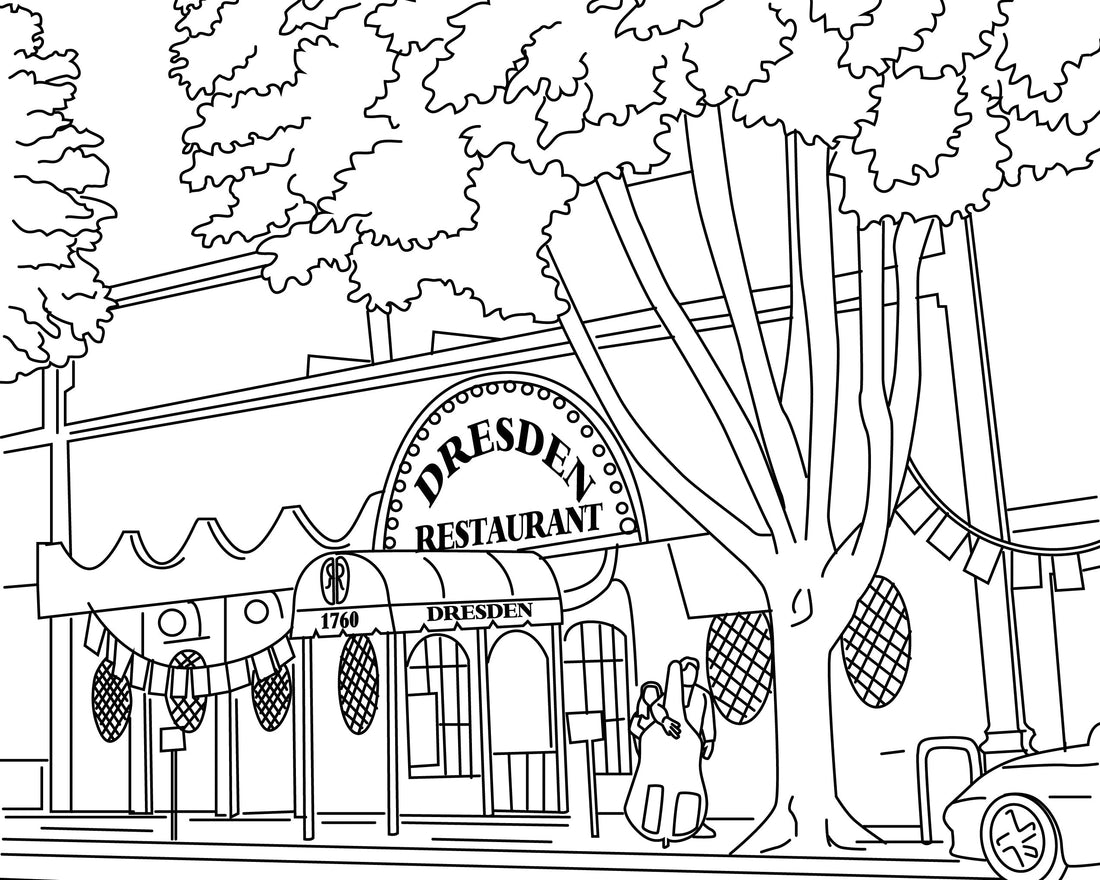 The Dresden: A Classic LA Night Out You Can Color