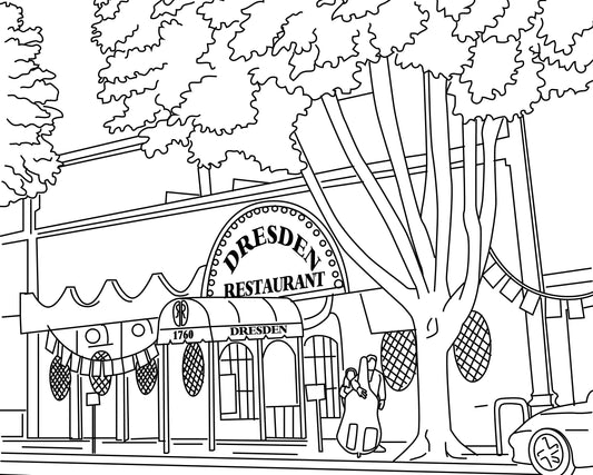 The Dresden: A Classic LA Night Out You Can Color