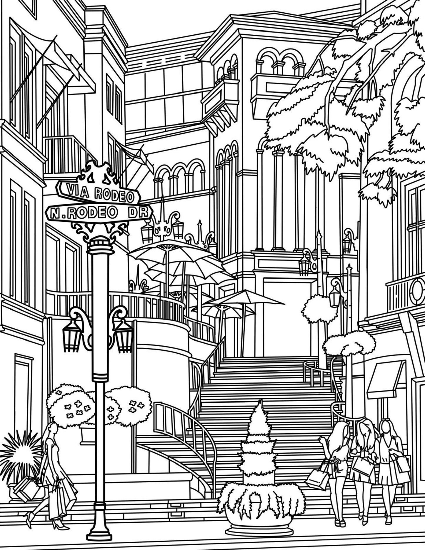 Beverly Hills Coloring Book