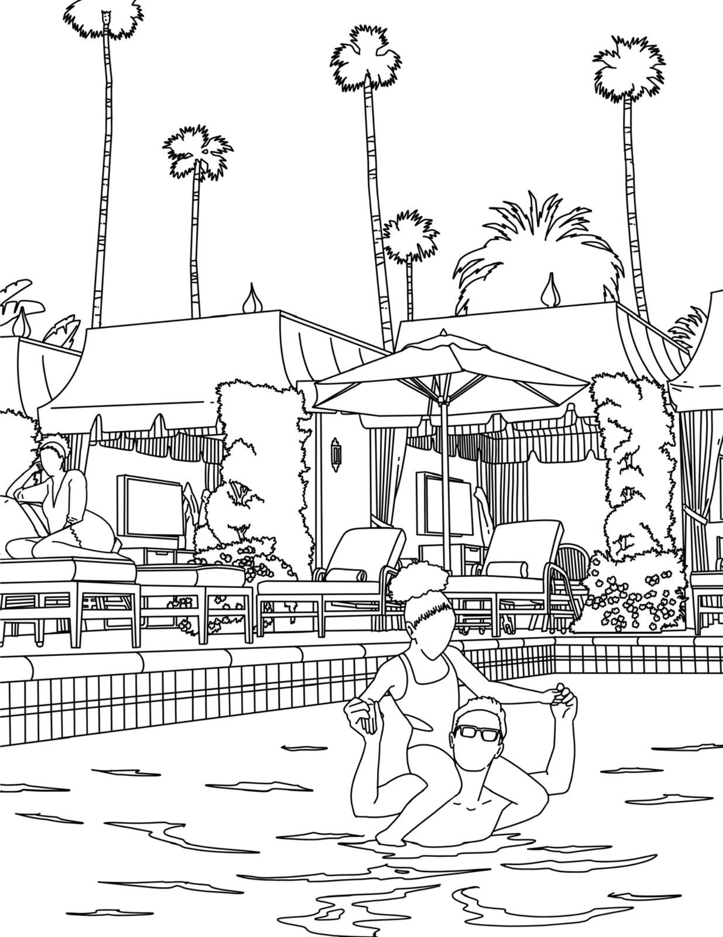Beverly Hills Coloring Book