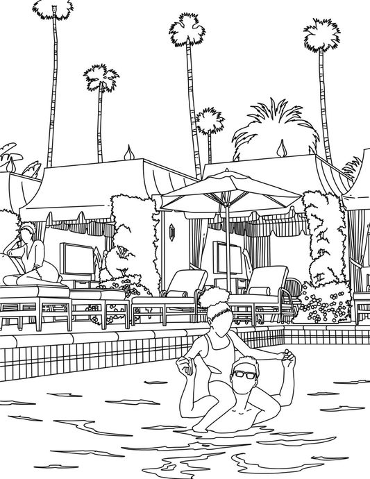 Beverly Hills Coloring Book