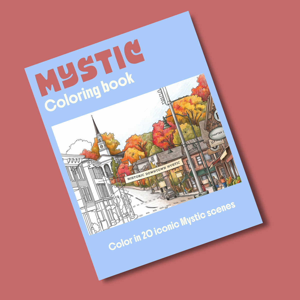 Mystic, Connecticut Coloring Book