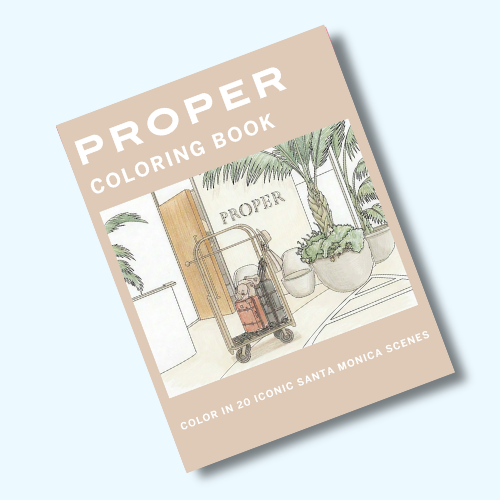 Proper Santa Monica Coloring Book
