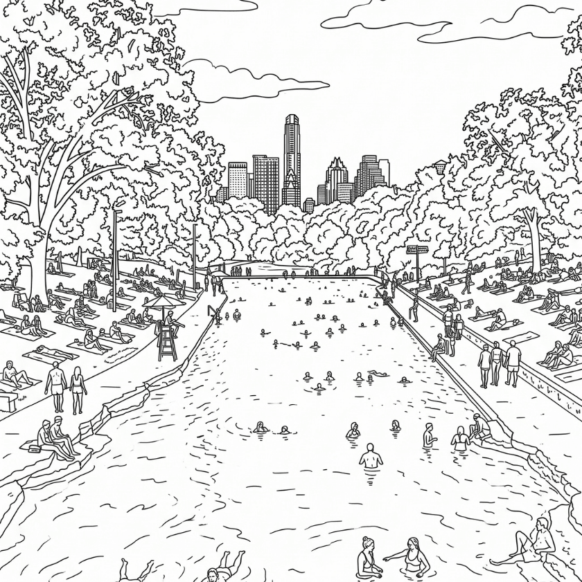 Austin Coloring Book - Local Color Shop - CB-AUSTIN-01
