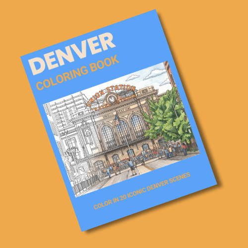 Denver, Colorado Coloring Book - Local Color Shop - 