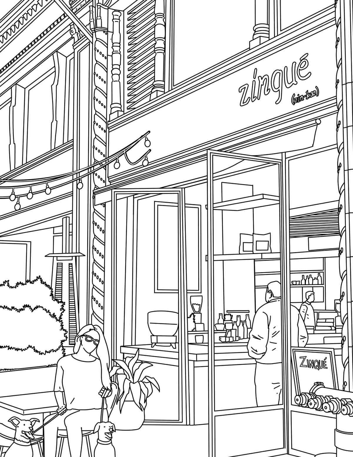 Downtown LA Coloring Book - Local Color Shop - 