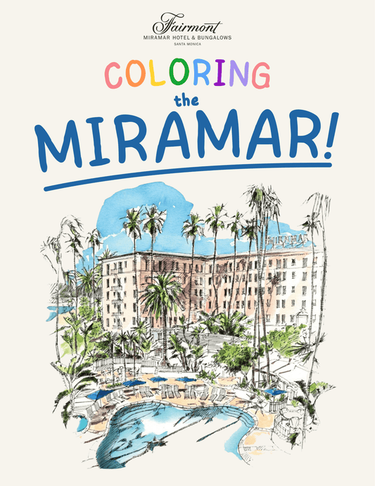 Fairmont Miramar Hotel & Bungalows Coloring Book - Local Color Shop - 