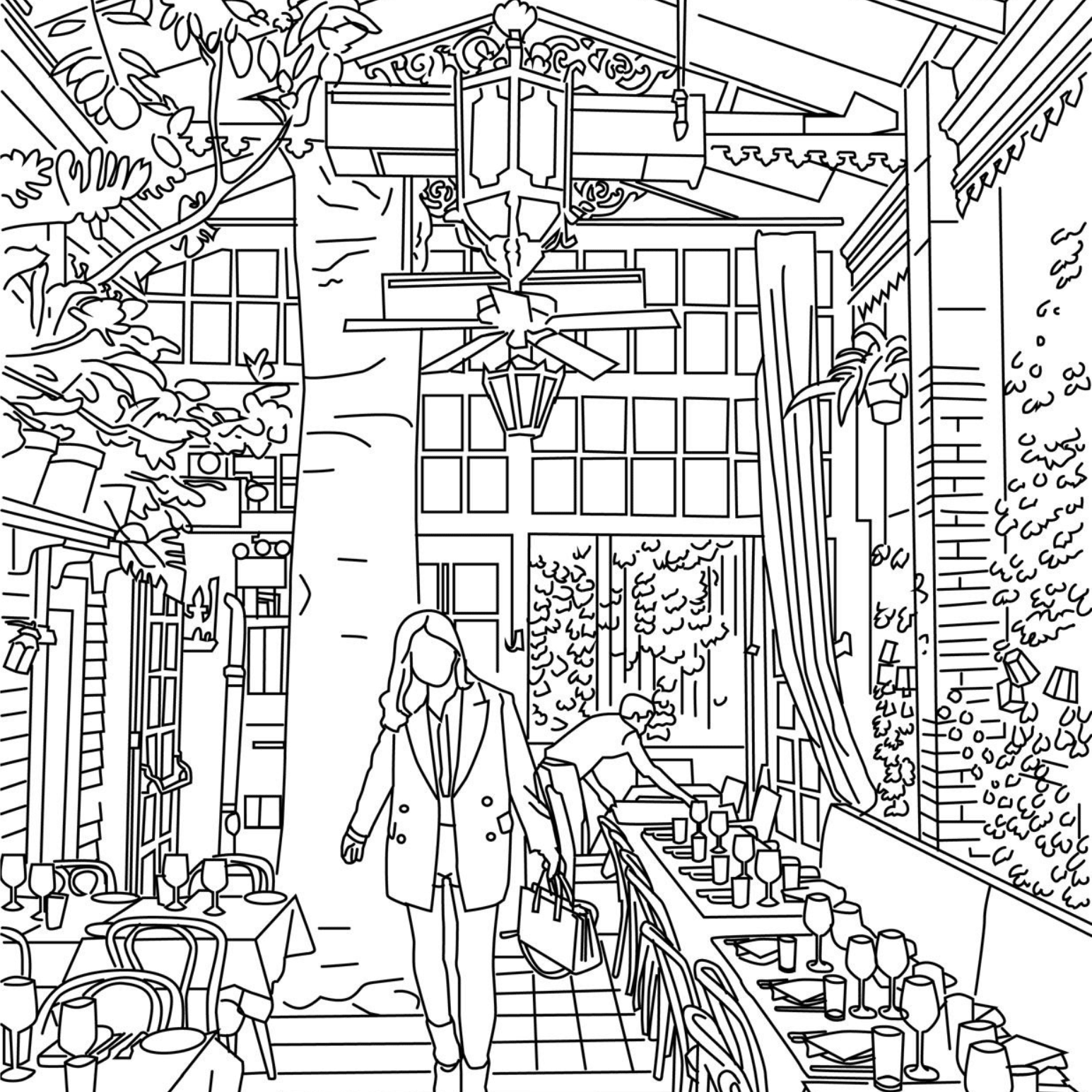 Greenwich Village Coloring Book - Local Color Shop - CB-GREENWICH-07