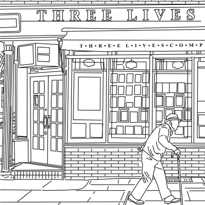Greenwich Village Coloring Book - Local Color Shop - CB-GREENWICH-07