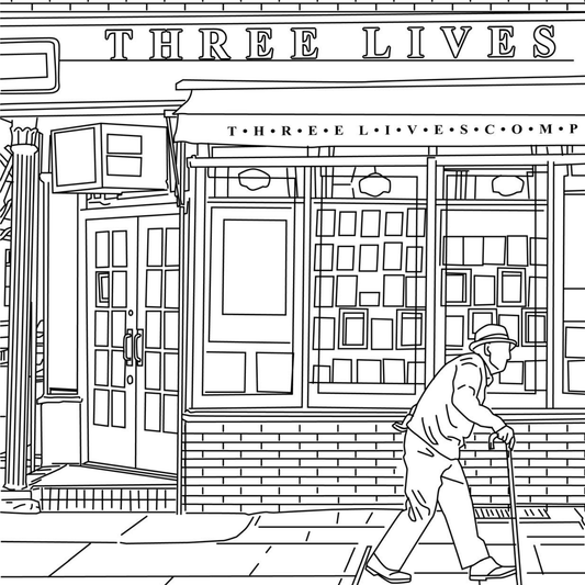 Greenwich Village Coloring Book - Local Color Shop - CB-GREENWICH-07