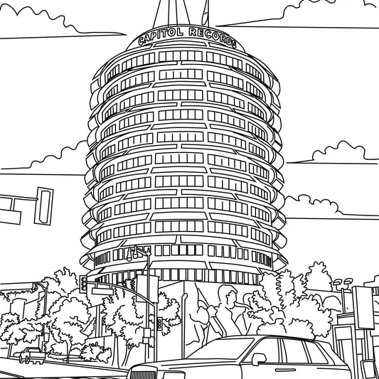 Hollywood Coloring Book - Local Color Shop - CB-HOLLYWOOD-03