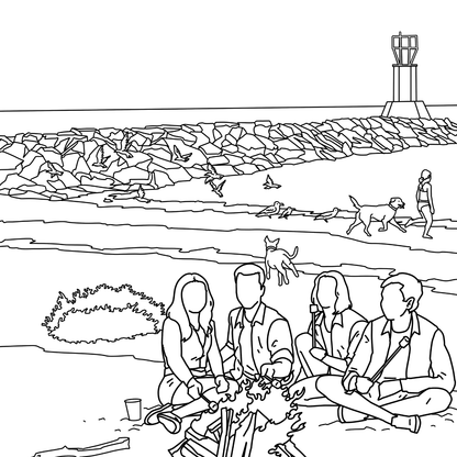 Montauk, Hamptons Coloring Book - Local Color Shop