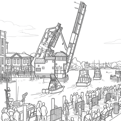 Mystic, Connecticut Coloring Book - Local Color Shop - CB-MYSTIC