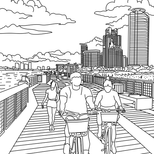 South Beach, Miami Coloring Book - Local Color Shop - 