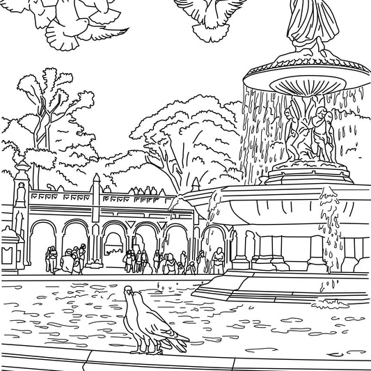 Upper West Side Coloring Book - Local Color Shop - CB-UWS-04