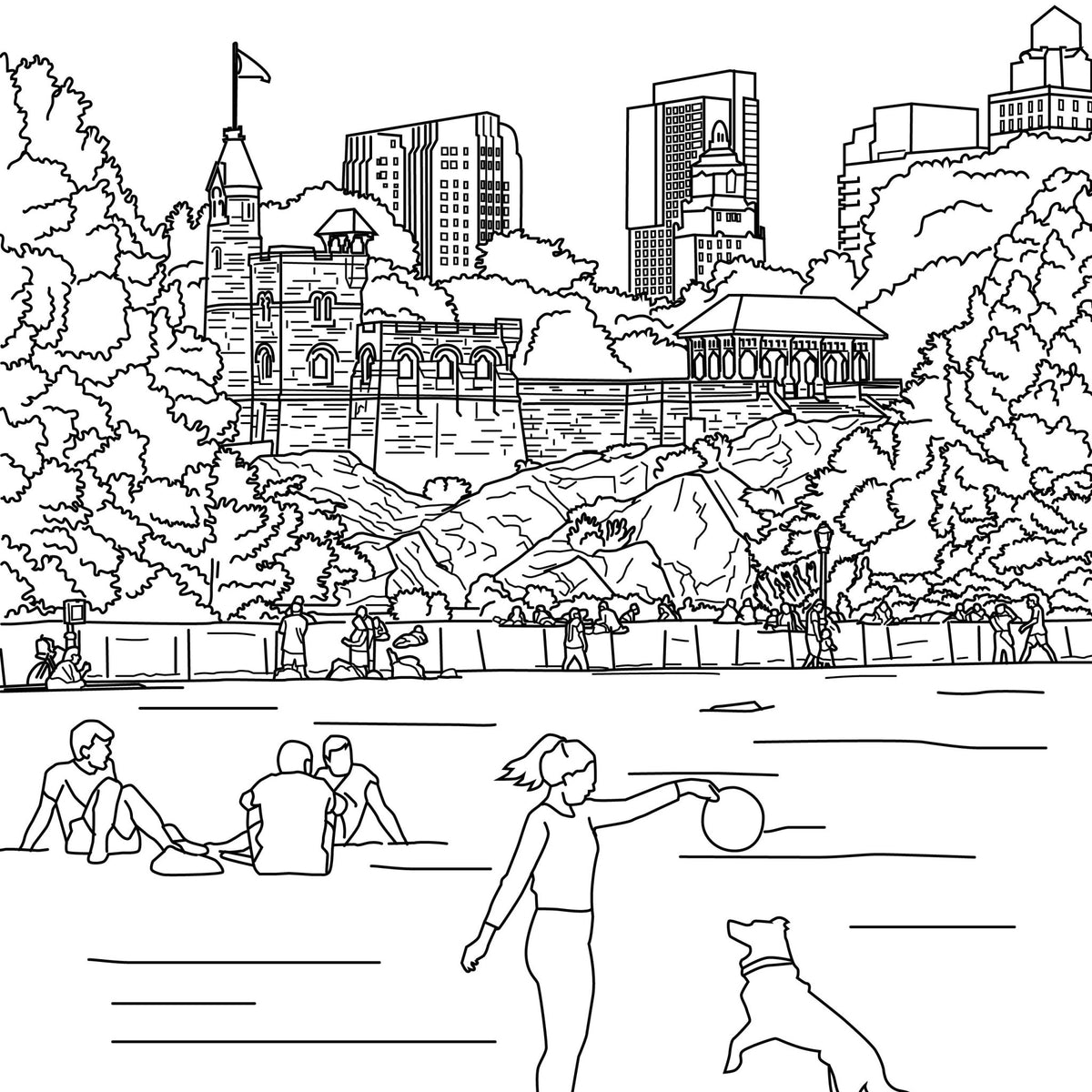 Upper West Side Coloring Book - Local Color Shop - CB-UWS-04