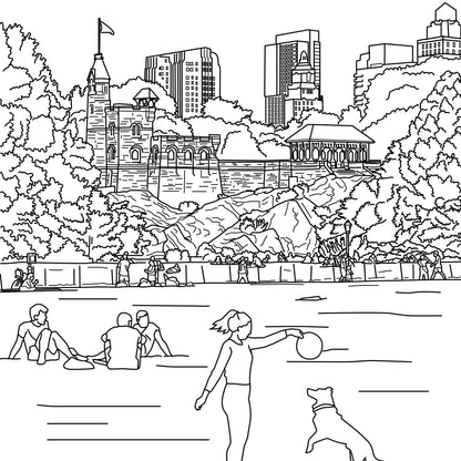 Upper West Side Coloring Book - Local Color Shop - CB-UWS-04